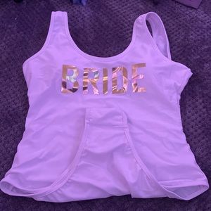 Bride one piece bathing suit